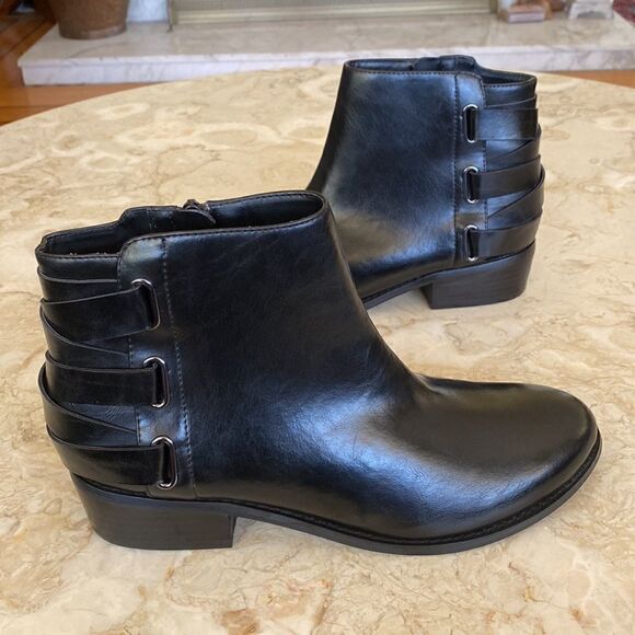 Carlos by Carlos Santana “Mona” Harness Faux Leather Booties - Picture 3 of 13